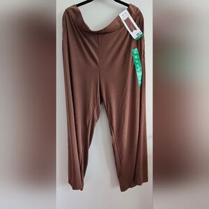 Three Dots Chocolate Wide Leg Women's Pants